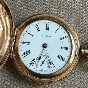 Antique Waltham Pocket Watch, Grade Seaside Model 1891